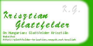krisztian glattfelder business card
